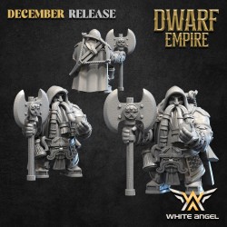 DWARF RANGER x 7 + 3 cmd - Bigusson - Druk 3D - White Angels