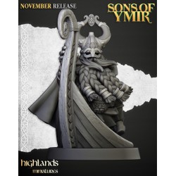 Dwarf Sea Lord - Bigusson - Druk 3d - Highlands Miniatures
