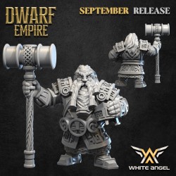 IRONHAMMER - DWARF EMPIRE x 7 + grupa dowodzenia - Bigusson - Druk 3D