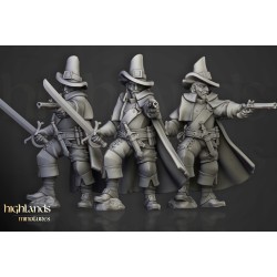 Inquisitorial Band x 9 - Bigusson - Druk 3d - Highlands Miniatures