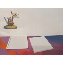 50 mm Kwadratowe podstawki x 10 - Square Blank Bases - Bigusson Miniatures