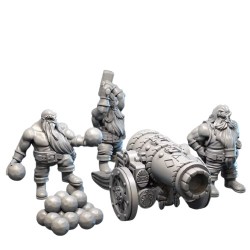 IRON DWARF CANNON tylko załoga Druk 3D