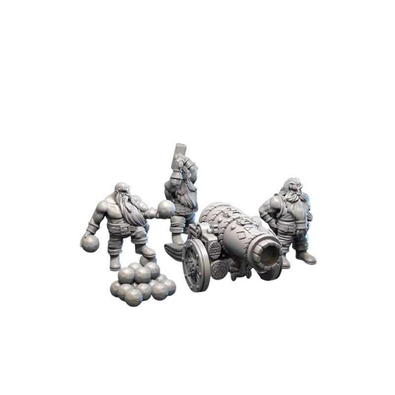 IRON DWARF CANNON tylko załoga Druk 3D