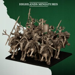 Feral Elves Forest Riders x7 + CMD