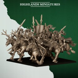 Feral Elves Forest Riders x7 + CMD