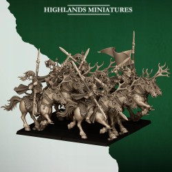 Feral Elves Forest Riders x7 + CMD