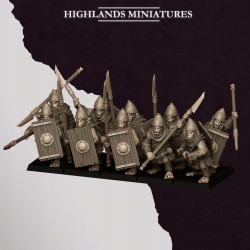 Hobgoblin Spearmen x7 + CMD