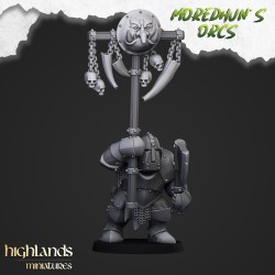 Armoured Orcs x7 +cmd - Bigusson - Druk 3d - Highlands Miniatures