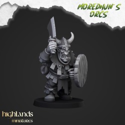 Armoured Orcs x 17 + cmd - Bigusson - Druk 3d - Highlands Miniatures