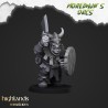 Armoured Orcs x 17 + cmd - Bigusson - Druk 3d - Highlands Miniatures