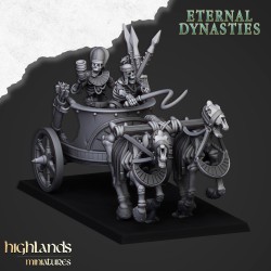 Ancient Skeletal Chariots x 3 - Highlands Miniatures