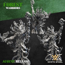 OLD TREEDRUID | 32mm/28mm | White Angel Miniatures | Wood Elves | Tabletop