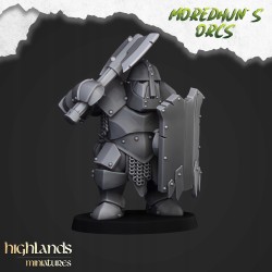 Armoured Orcs x7 +cmd - Bigusson - Druk 3d - Highlands Miniatures