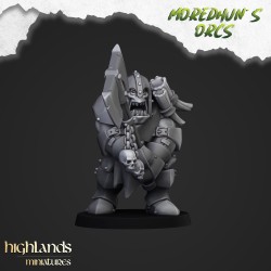 Armoured Orcs x7 +cmd - Bigusson - Druk 3d - Highlands Miniatures