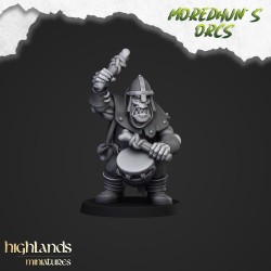 Armoured Orcs x 17 + cmd - Bigusson - Druk 3d - Highlands Miniatures