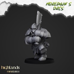 Armoured Orcs x7 +cmd - Bigusson - Druk 3d - Highlands Miniatures