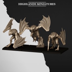 Crypt Bats x 3| Highlands Miniatures | Vampire