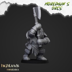 Armoured Orcs x7 +cmd - Bigusson - Druk 3d - Highlands Miniatures