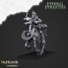 Ancient Skeletal Cavalry with Bows x 7 + command - Highlands Miniatures