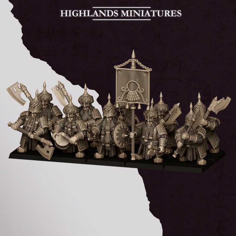 Marduk Warriors Great Weapon x10 |Highlands Miniatures| Tabletop