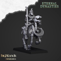 Ancient Skeletal Cavalry with Bows x 7 + command - Highlands Miniatures