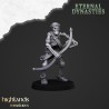 Ancient Skeletons with Bows x7 + command - Highlands Miniatures