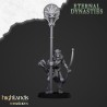 Ancient Skeletons with Bows x7 + command - Highlands Miniatures