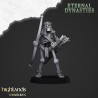Ancient Skeletons with Bows x7 + command - Highlands Miniatures