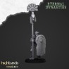 Ancient Skeletons with hand weapons x7 + command - Highlands Miniatures