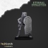 Ancient Skeletons with hand weapons x7 + command - Highlands Miniatures