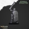 Ancient Skeletons with hand weapons x7 + command - Highlands Miniatures
