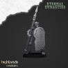 Ancient Skeletons with Spears x7 + command - Highlands Miniatures