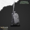 Ancient Skeletons with Spears x7 + command - Highlands Miniatures