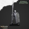 Ancient Skeletons with Spears x7 + command - Highlands Miniatures