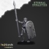 Ancient Skeletons with Spears x7 + command - Highlands Miniatures