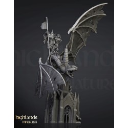 Ezekiel, Lord Necromancer on Flying Monster - Bigusson-Highlands Miniatures