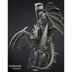 Ezekiel, Lord Necromancer on Flying Monster - Bigusson-Highlands Miniatures