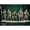 Zombie Warriors x 5 - Bigusson - Druk 3d - Highlands Miniatures