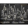 Skeleton Warriors Unit x7 + command - Bigusson - Highlands Miniatures