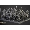Skeleton Warriors Unit x7 + command - Bigusson - Highlands Miniatures