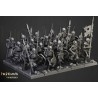 Skeleton Warriors Unit x7 + command - Bigusson - Highlands Miniatures