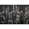 Skeleton Warriors Unit x7 + command - Bigusson - Highlands Miniatures