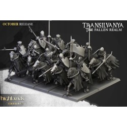 Mounted Skeletons x7 + command - Bigusson - Druk 3d - Highlands Miniatures