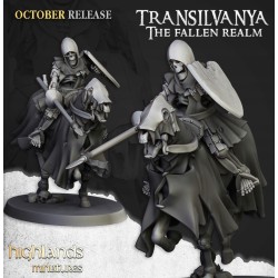 Mounted Skeletons x7 + command - Bigusson - Druk 3d - Highlands Miniatures