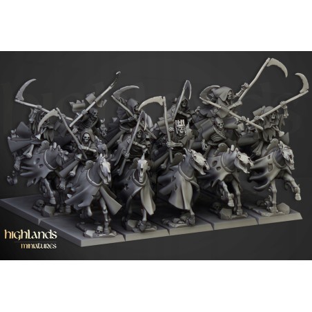 Spectral Cavalry Unit x5 - Bigusson - Druk 3d - Highlands Miniatures