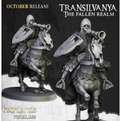 Mounted Skeletons x7 + command - Bigusson - Druk 3d - Highlands Miniatures