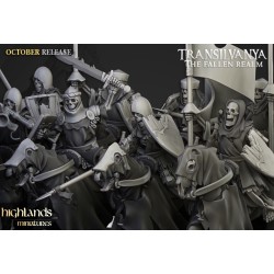 Mounted Skeletons x7 + command - Bigusson - Druk 3d - Highlands Miniatures
