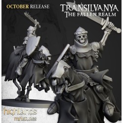 Mounted Skeletons x7 + command - Bigusson - Druk 3d - Highlands Miniatures
