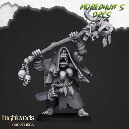 Orc Shaman 2 - Bigusson - Druk 3d - Highlands Miniatures