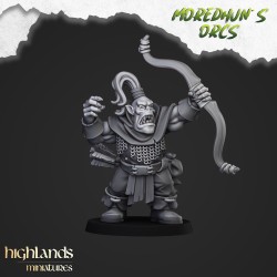 Orc Archers x7 +cmd - Bigusson - Druk 3d - Highlands Miniatures